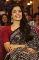 Rashmika Mandanna Black Saree Pics